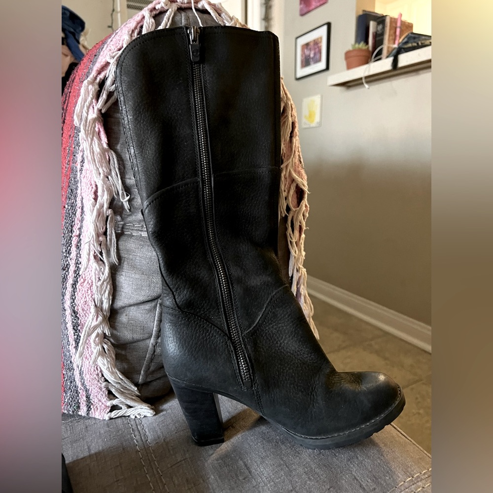 Timberland mid calf black boots